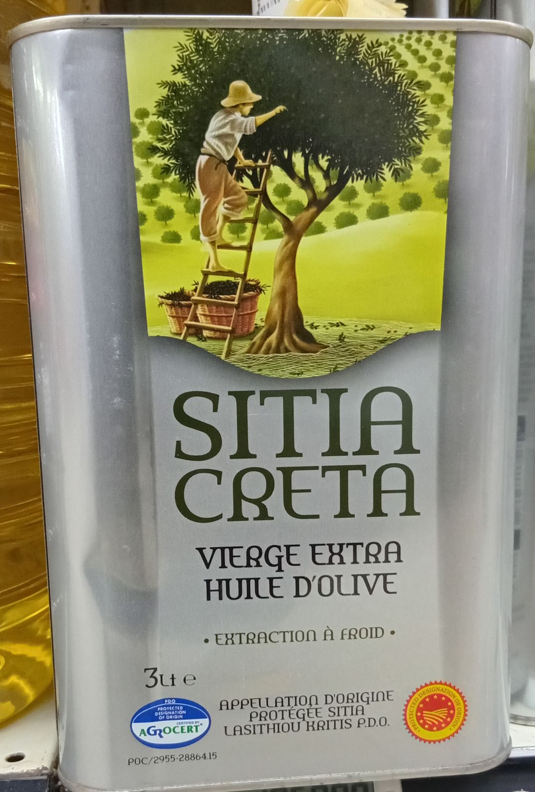 Sitia Creta Extra Vir. Ol. Oil Tin 3lt