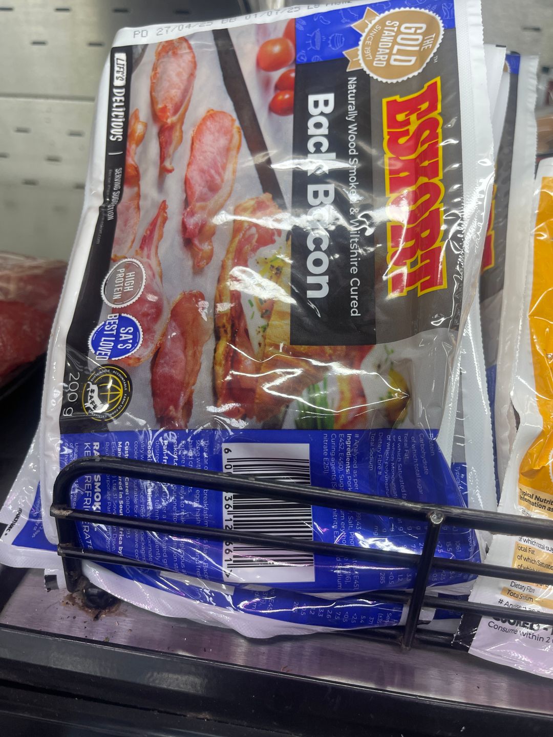 Eskort rindless back bacon 200gr