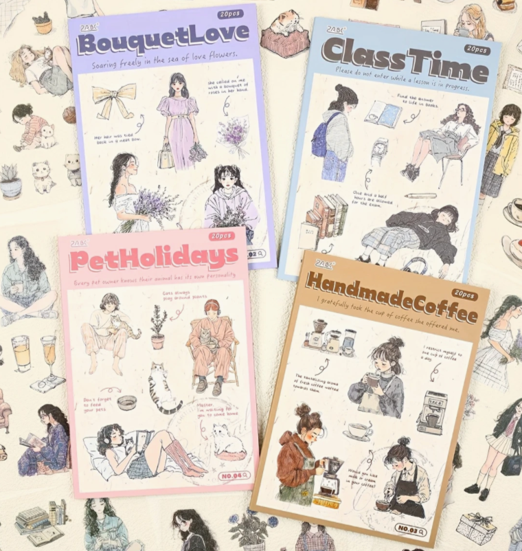 Girly Sticker book - random pick 
