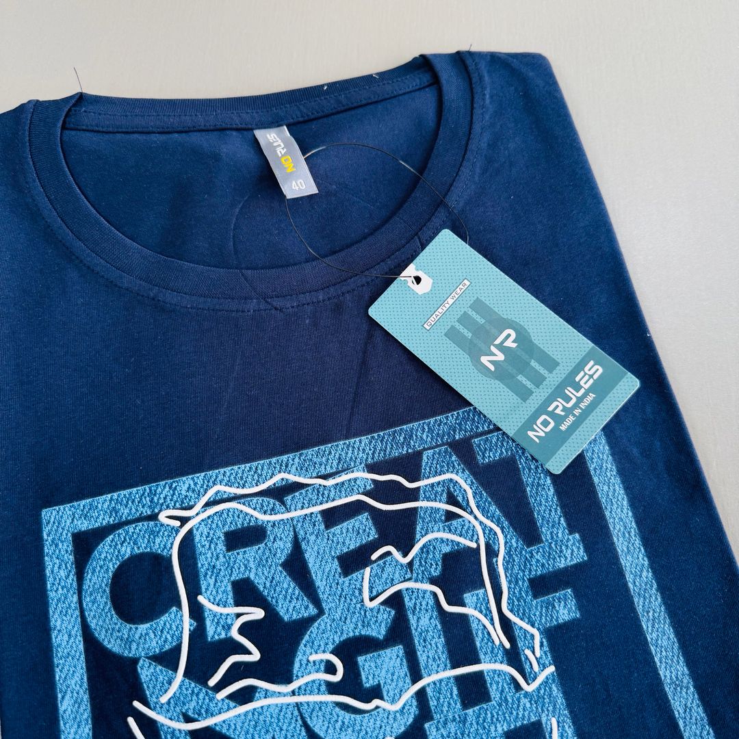 NO RULES T-SHIRTS BLUE-BLACK