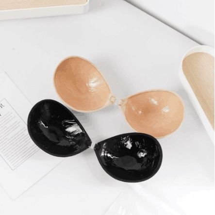 BRA-01 บรากลมไม่เสริมฟองน้ำ ดันทรง บราปีกนกทรงกลม กาวคุณภาพดีติดทน 🤎
