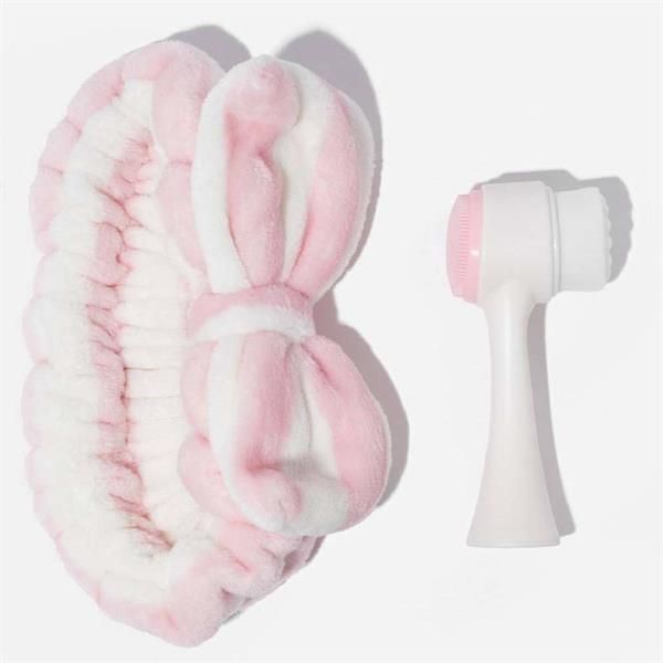 Dual Action Facial Brush and Headband Set (non electric)