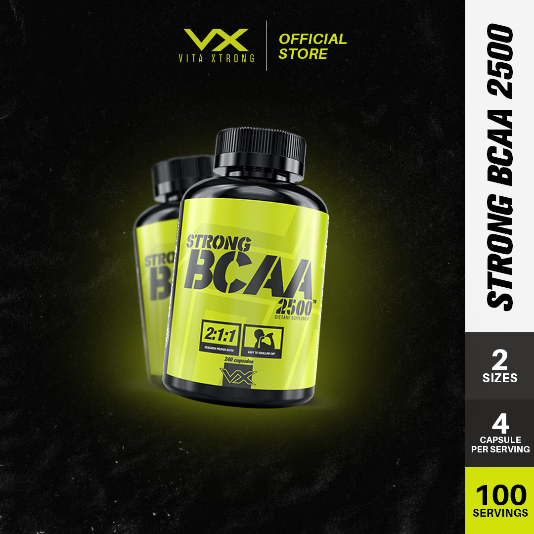 Vitaxtrong Strong BCAA 2500 (240 / 480 capsules) | Muscle Recovery, Muscle Growth, Reduce Soreness [VX]