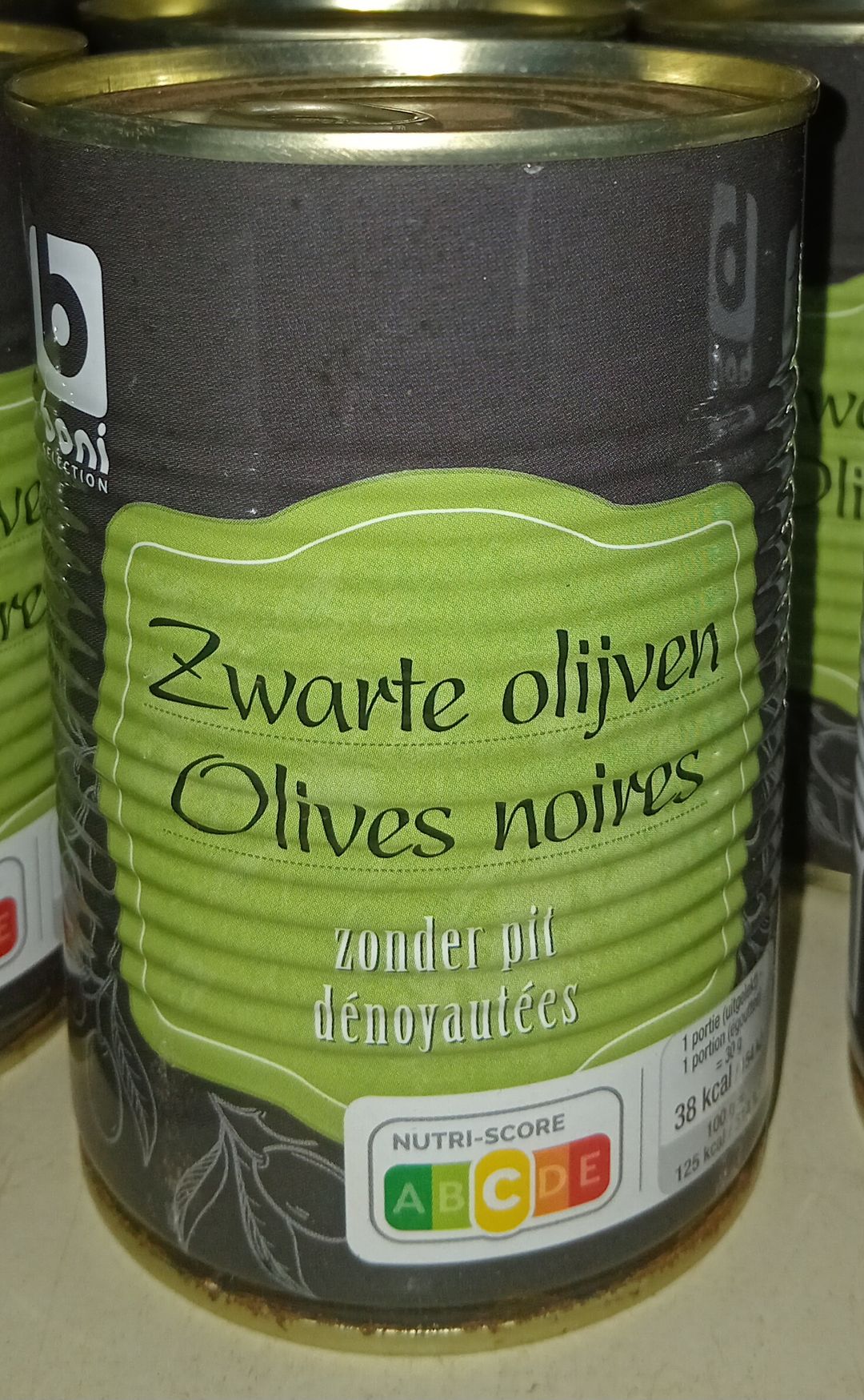 Boni Sel Olives Noire Dénoy Tin 400gr