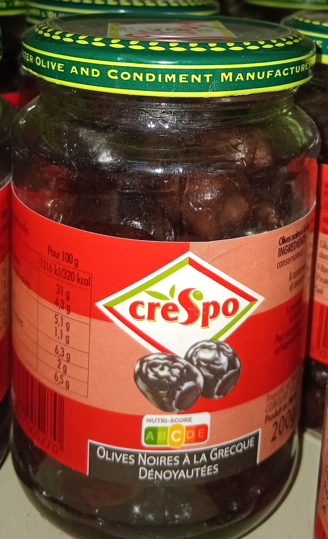 Crespo Olive Noir Den. Grec 37cl