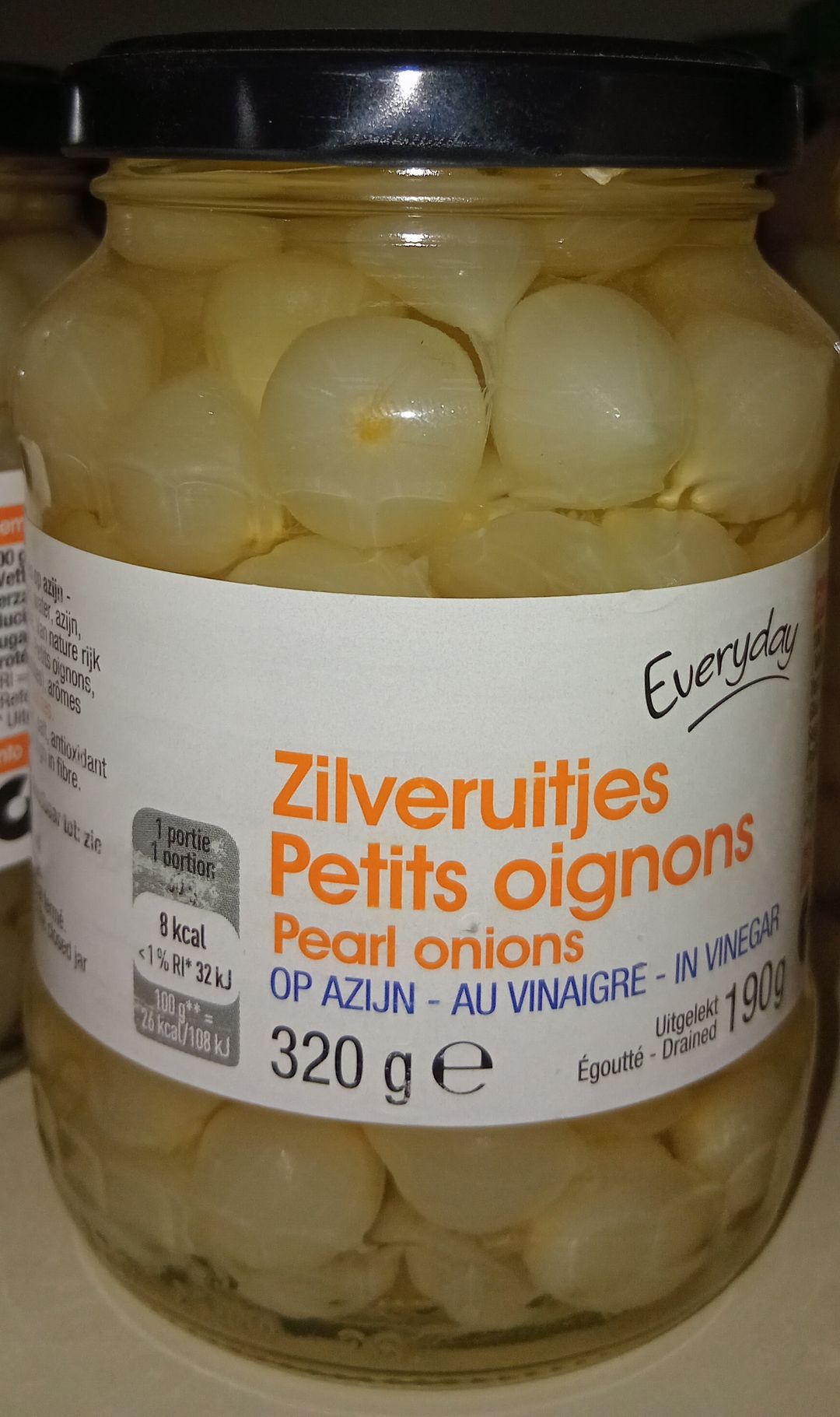 Everyd Pet.Oignons Au Vinaigre 320gr