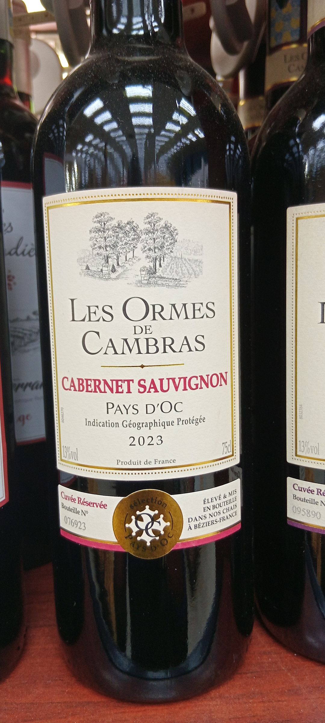 Les Ormes de Cambras Cab. Sauvignon 