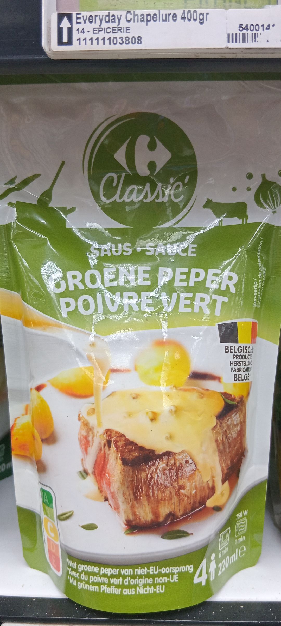 Crf Clas.Sauc. Poiv. Ver. Sach 220ml