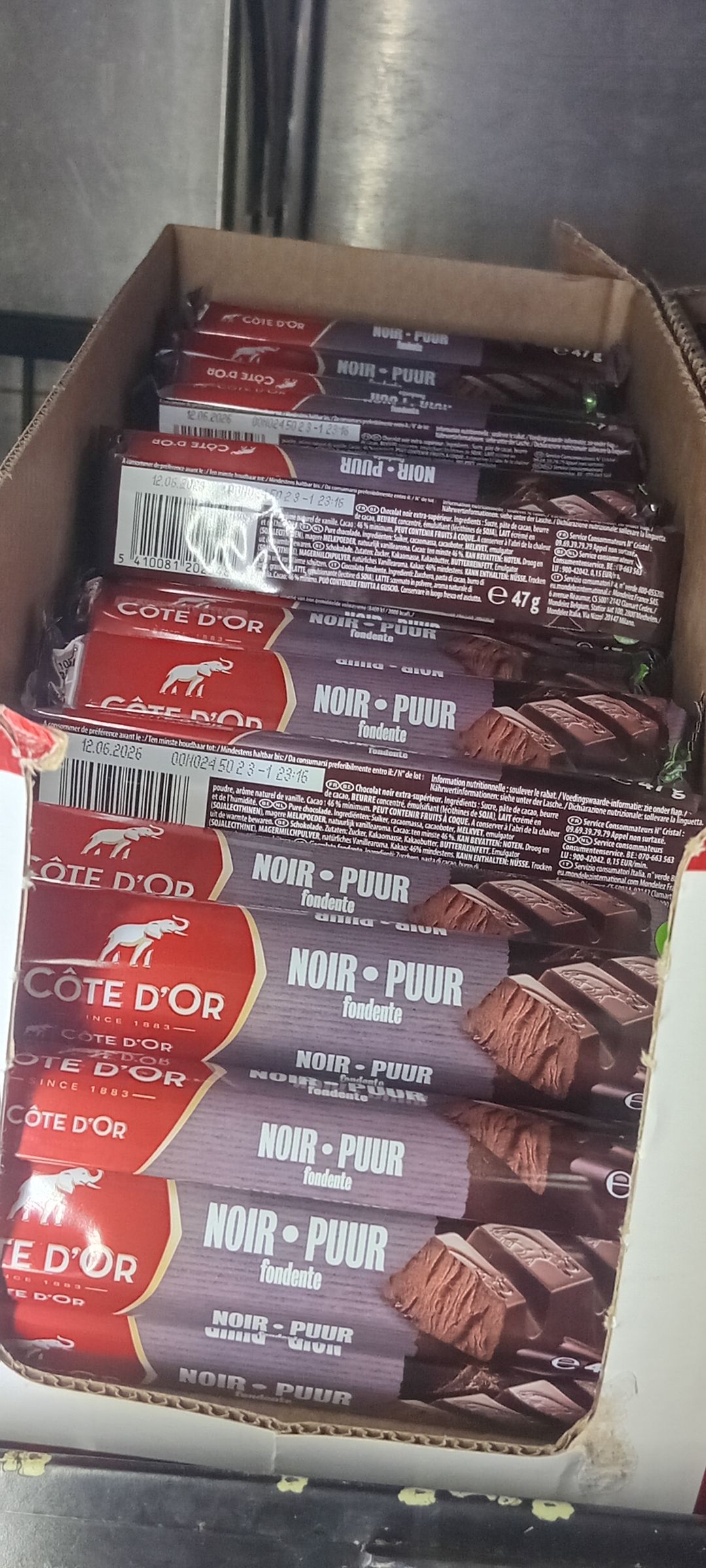 Cote D’Or Choc. Pur Noir 45gr