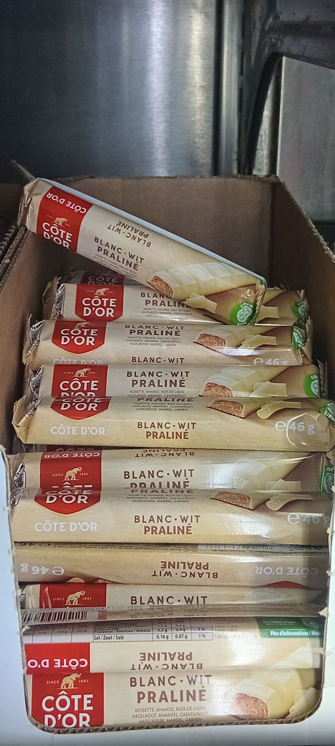 Cote D’Or Choc. Praline Blanc 46gr 