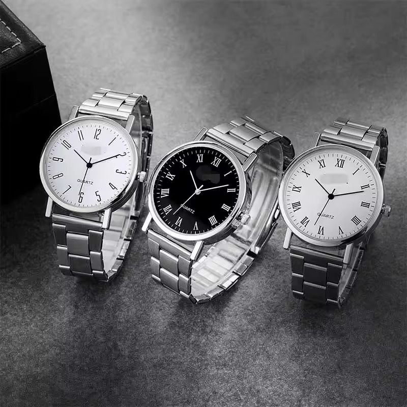Simple Steel Strap Quartz Men's Watch Leisure Gift Watch