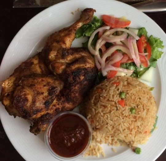 Fried Rice with Grilled Chicken