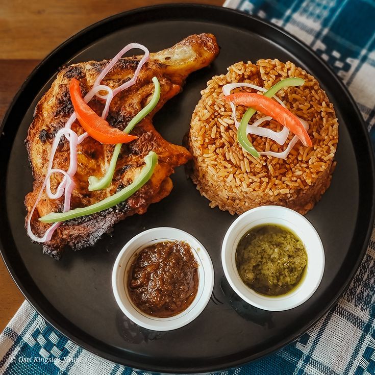 Jollof Rice with Grilled Chicken