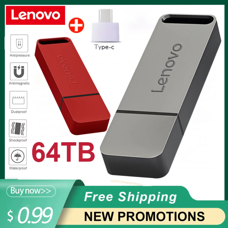 Lenovo 64TB USB Flash Drives USB3.2 Super High Speed