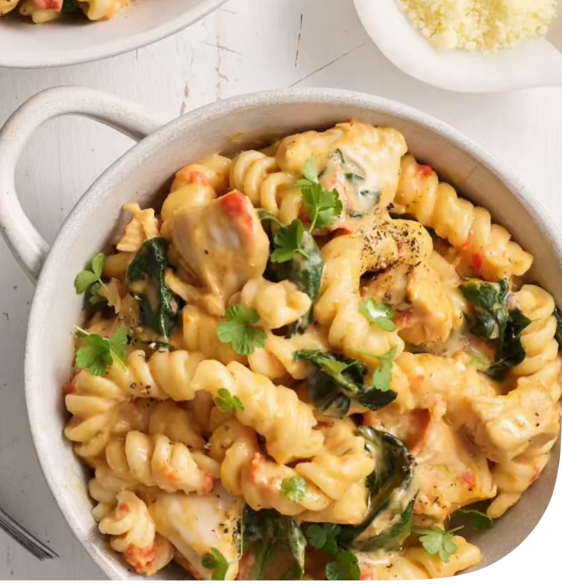 Marry Me Chicken with Spiral Pasta