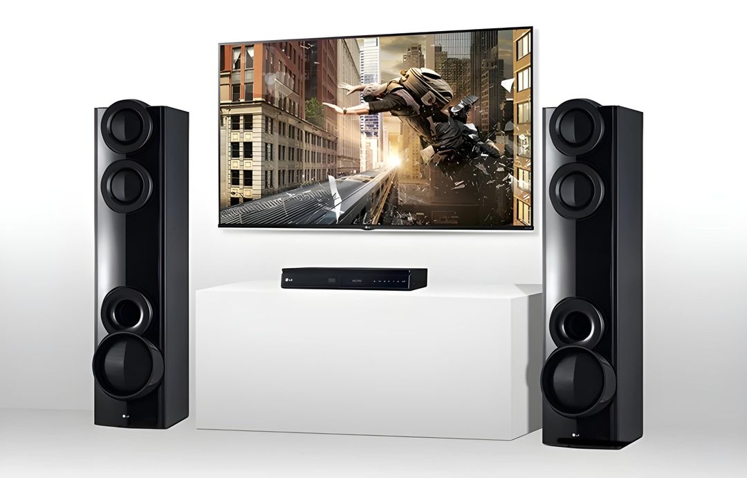 SYSTÈME HOME CINÉMA DOTÉ D’UNE PUISSANCE DE SORTIE DE 1000 W, DE 4.2 CANAUX, D’UN DOUBLE CAISSON DE BASSES, D’UNE ENTRÉE AUXILIAIRE ET DE L’ENREGISTREMENT DIRECT USB