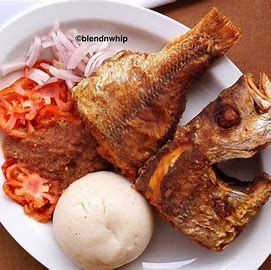 Fried Snapper with Banku