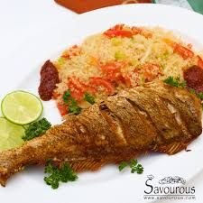 Fried Snapper with Fried Rice