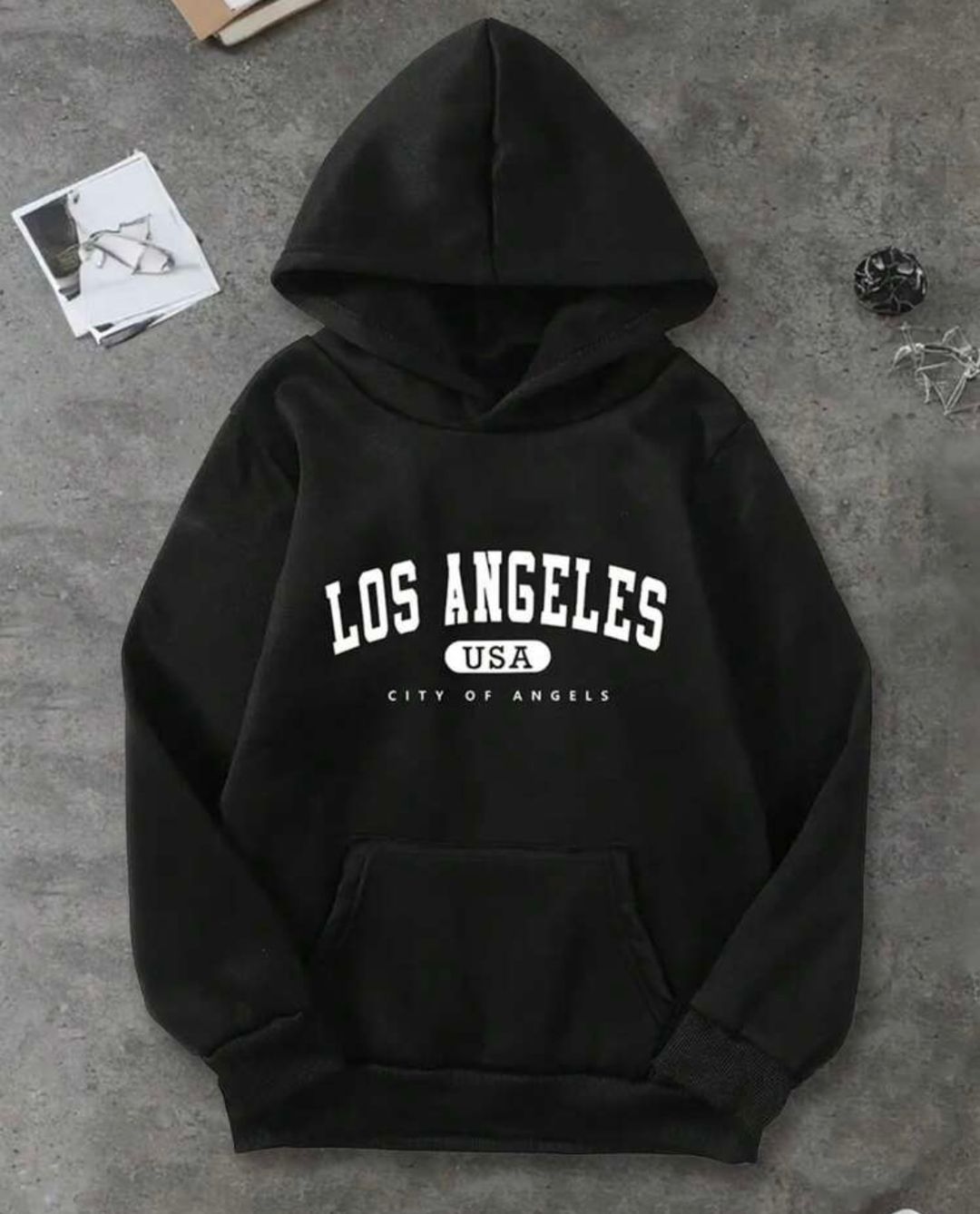 Kids City Letter Design Casual loose fit Hoody