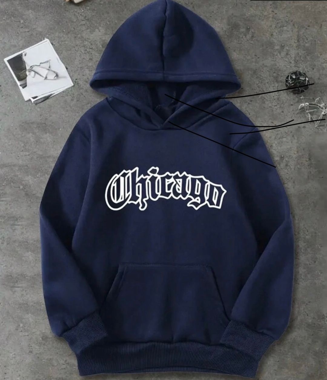 Kids City Letter Design Casual loose fit Hoody