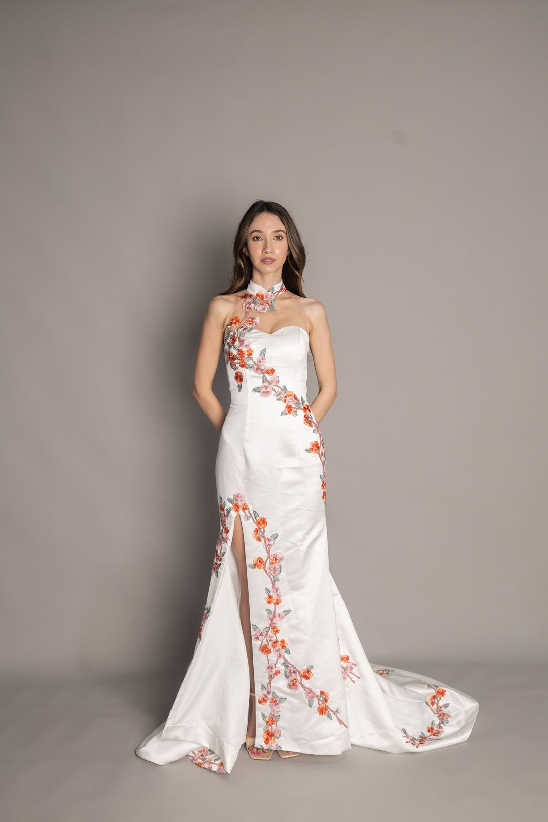 Wendy Pastel Floral Cheongsam 
