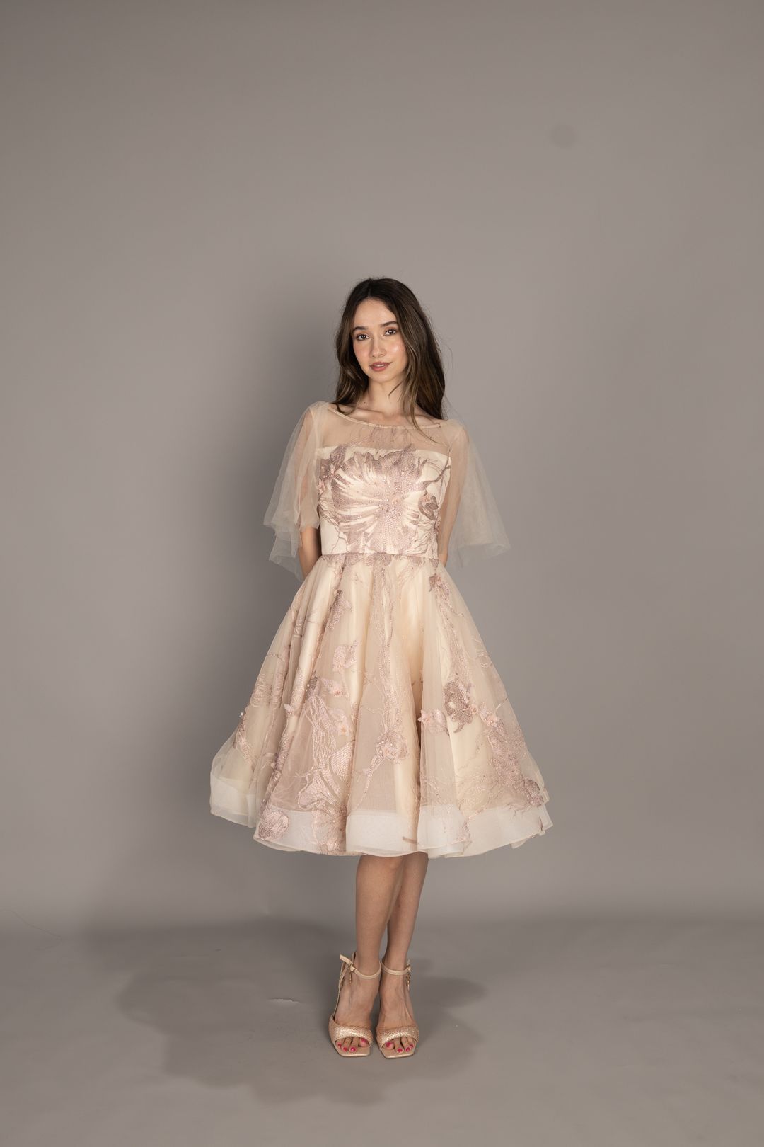 Clayrene Dusty Pink Mini Dress