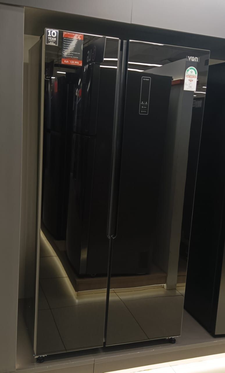 Von 429 litres side by side refrigerator