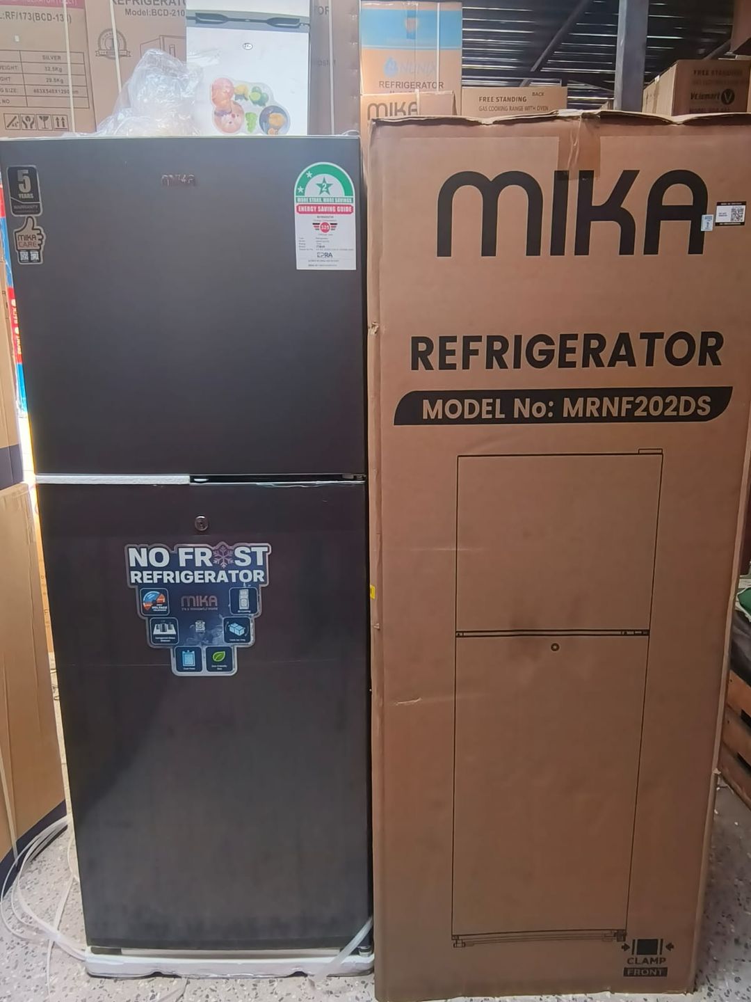 Mika 202Litres No Frost Double Door Refrigerator 
