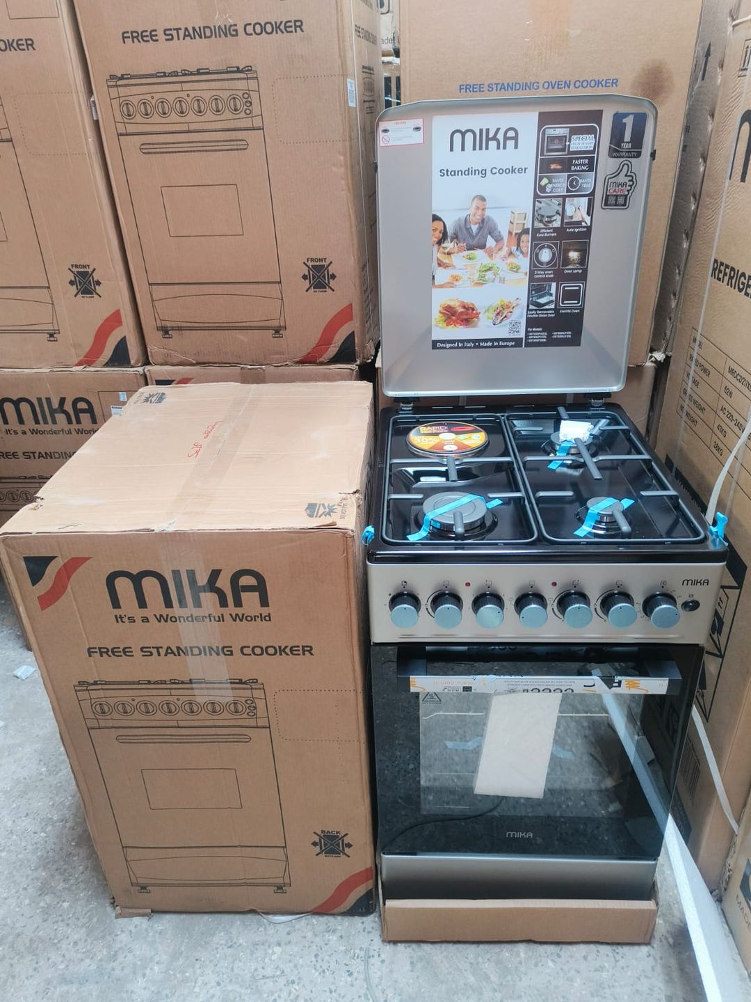 Mika 3+1 50*60 standing cooker