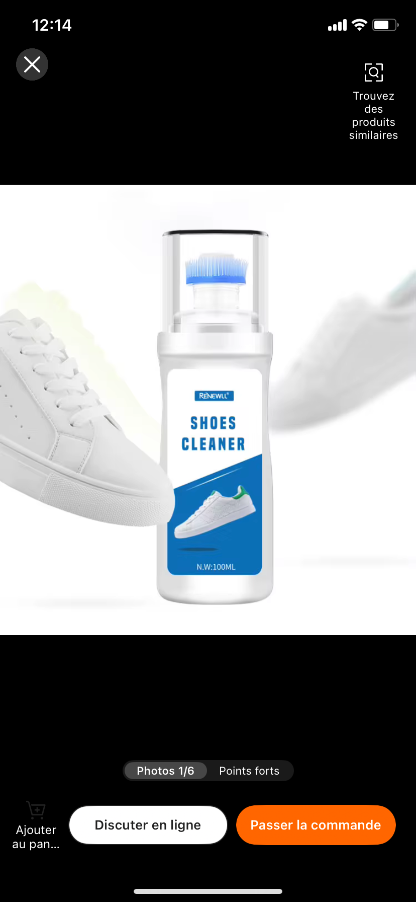 Nettoyant pour chaussures 
