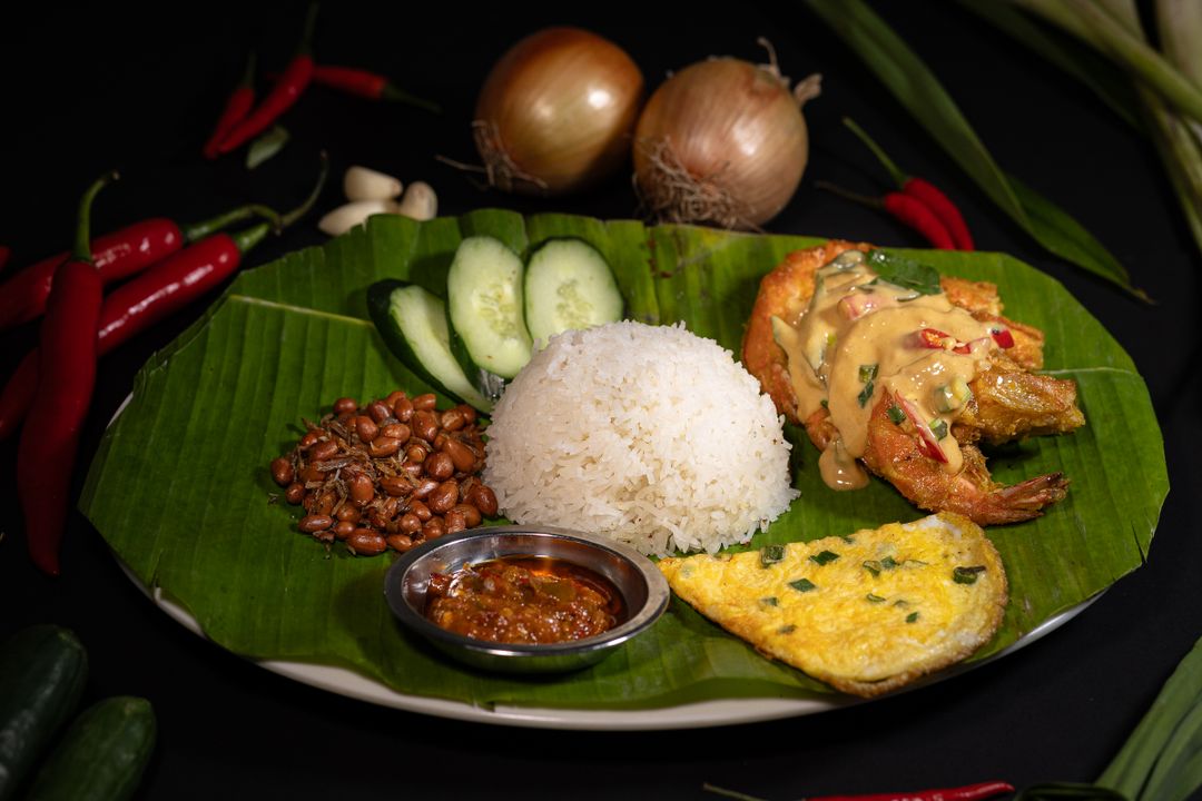 Nasi Lemak Salted Egg (Choose your Protein)