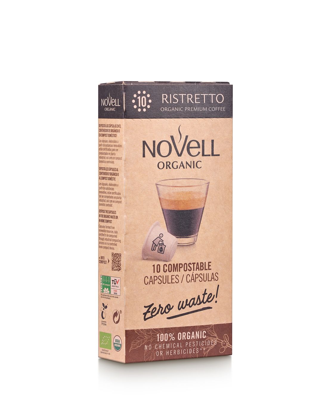 Café - Cápsulas Compat. Compost. - Ristretto- 10u