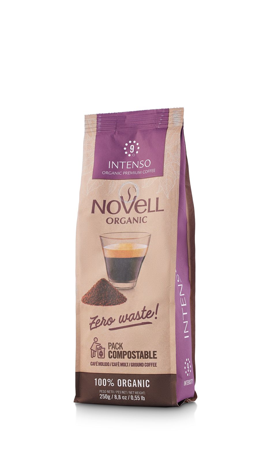 Café - Grano Orgánico - Intenso - 4x250g