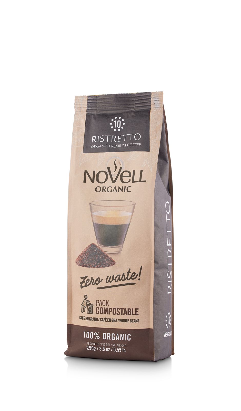 Café - Grano Orgánico - Ristretto - 4x250g