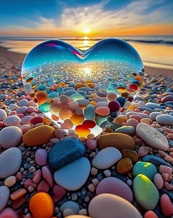 DIY Paint by Numbers Painting Kit - Love and the Sea - 40x50cm
