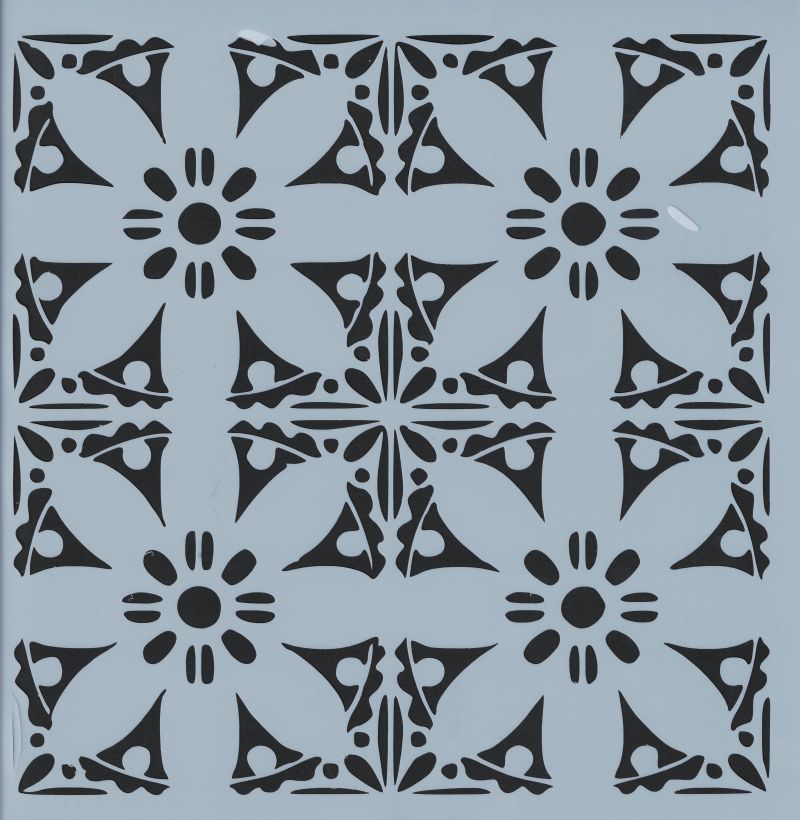 Repeat flowers - 30x30cm - Stencil