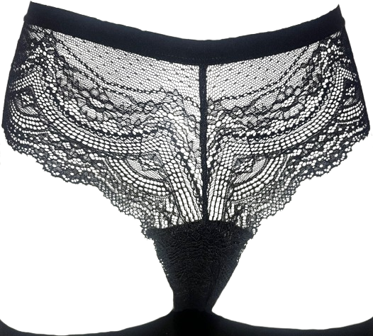 Tanga Noir tout en dentelle Taille 38/40
