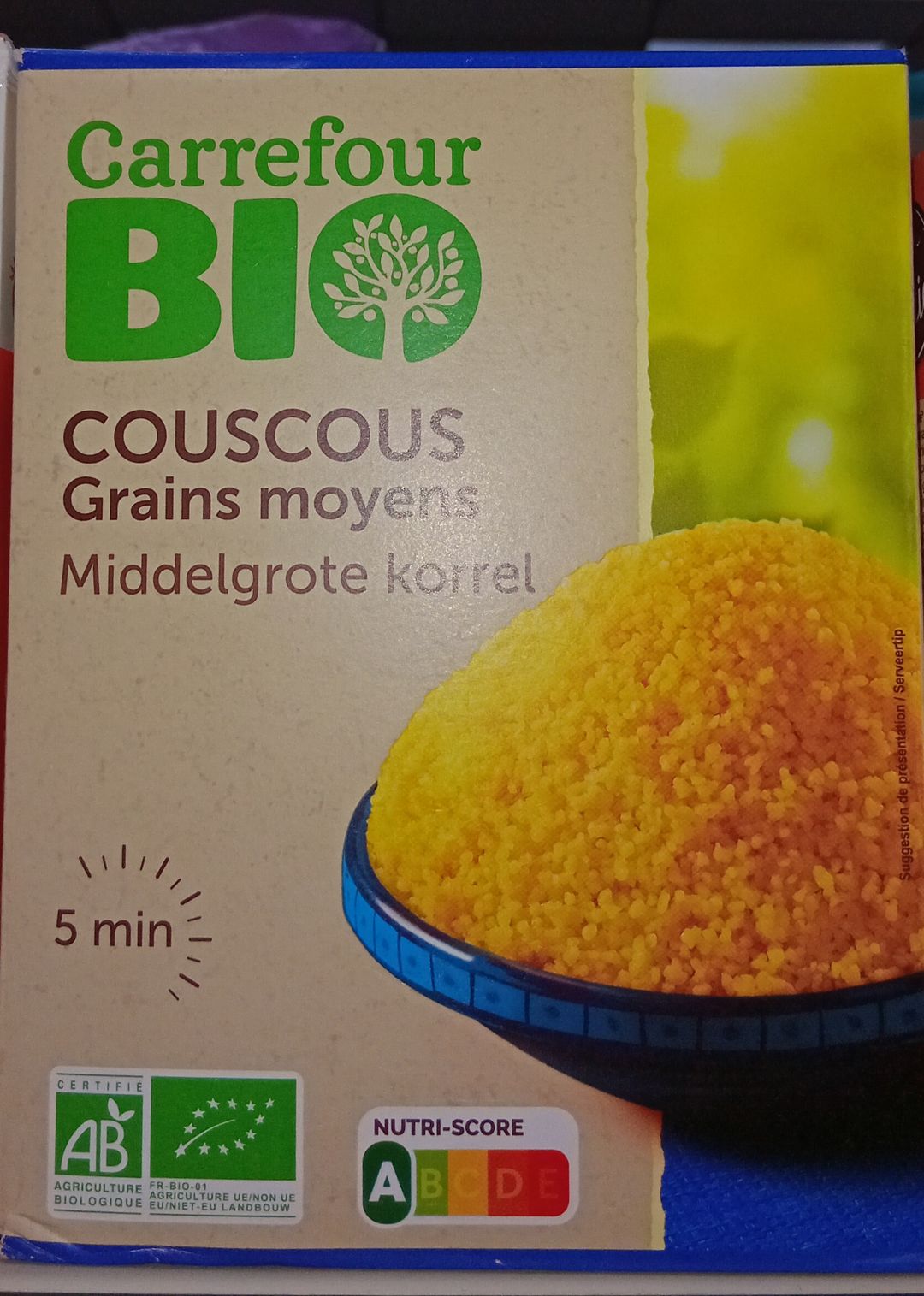 Crf Bio Couscous Moyen 500gr