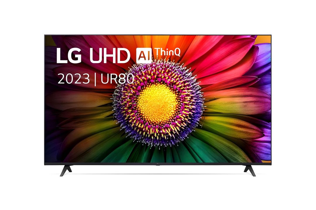 LG, téléviseur UHD 4K, série UR80 de 70 pouces, WebOS Smart AI ThinQ, Télécommande magic, Image Pro AI, Son Pro AI (canal 5.1.2), 2023