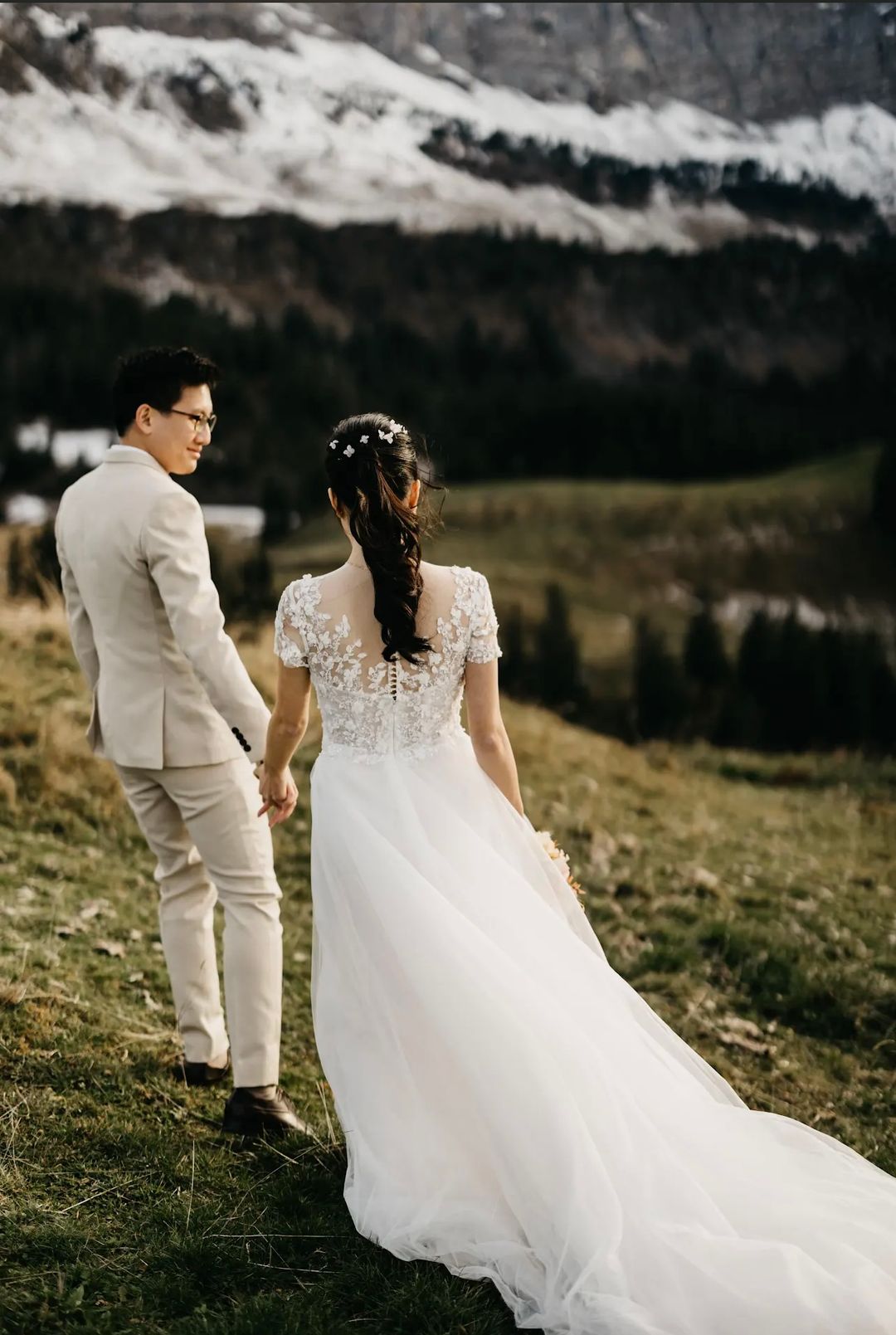 Jamie Cap-Sleeves Wedding Dress #2