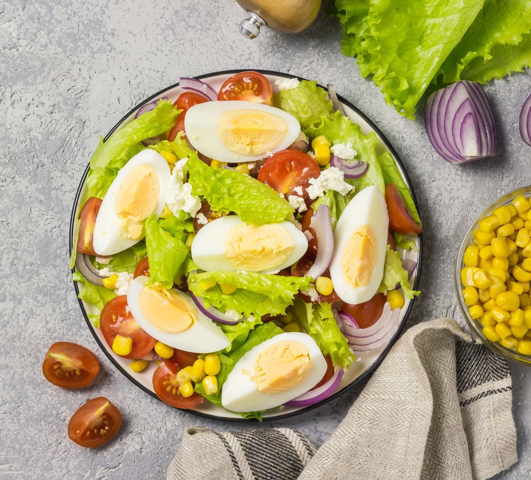 Crudités & œufs durs