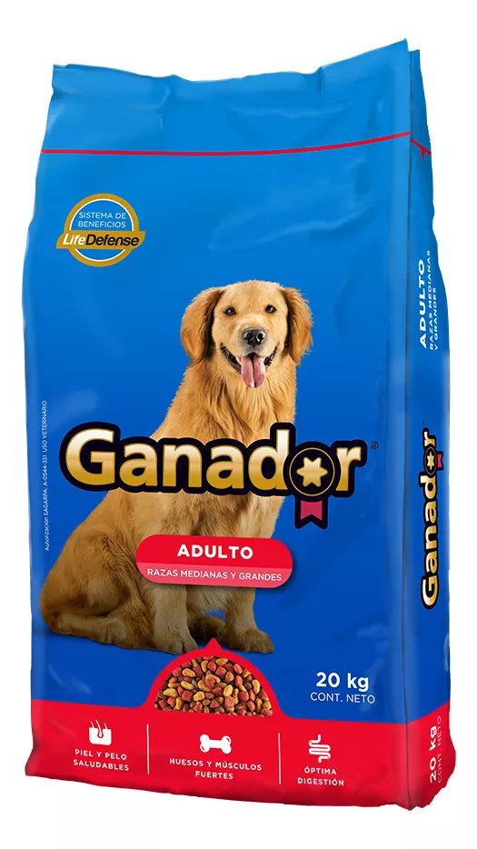 Croqueta para Perros Ganador Original Adultos Razas Medianas y Grandes 20 kg