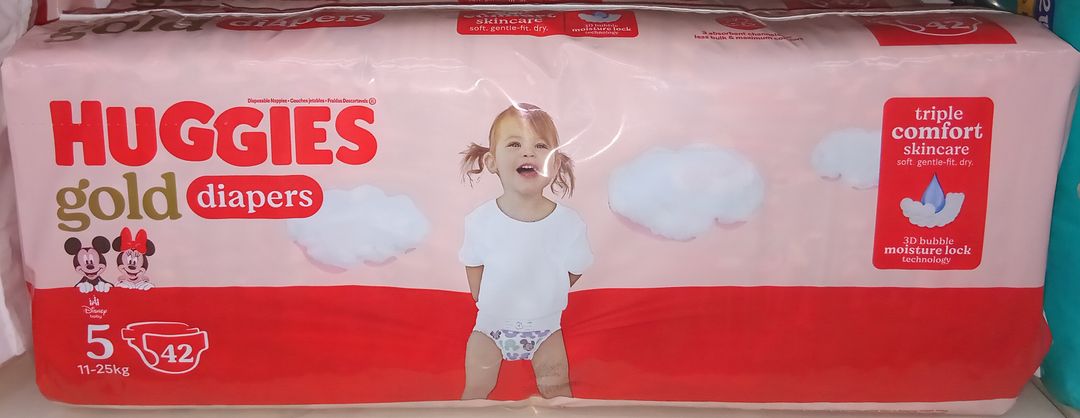 Huggies  Gold Nappies N5 15kg+42'S