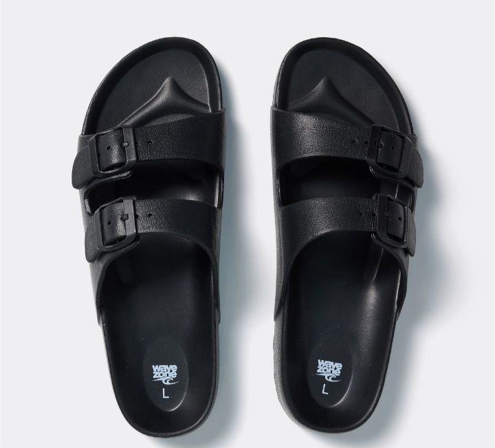 &me Women's Double Buckle Slides