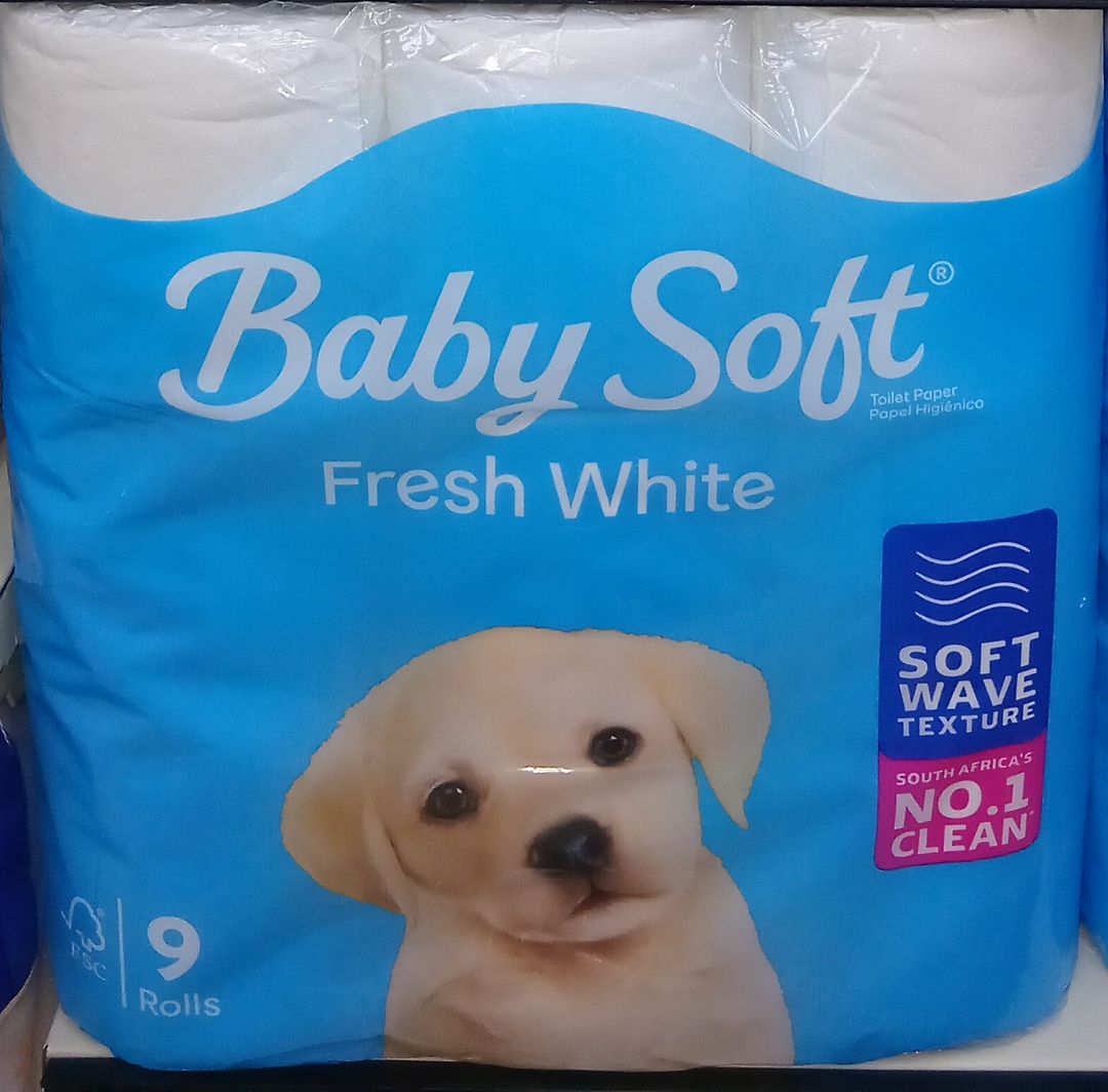 Baby soft  Silky Soft White 9’S
