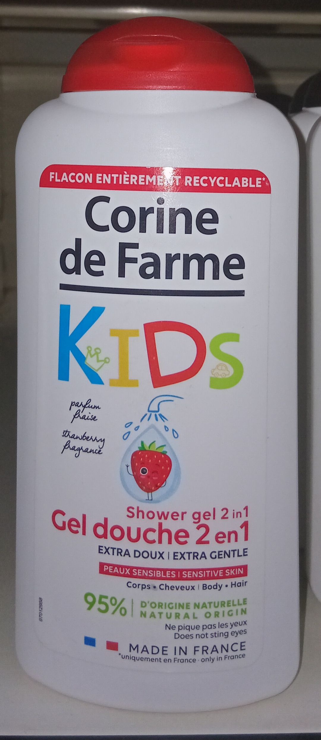 Corine De Farme Gel Douche Fraise 2 en 1. 30ml