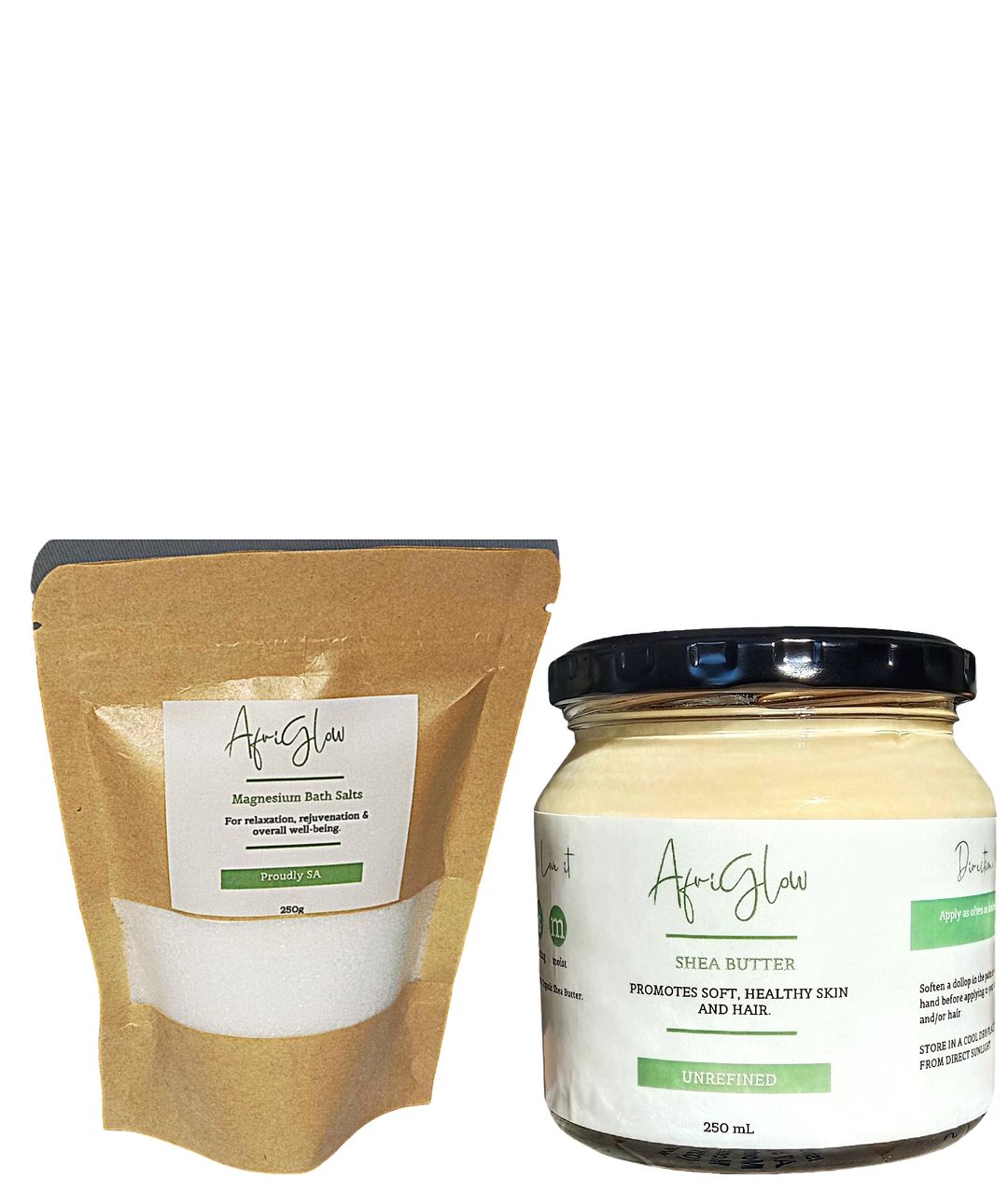 Shea Butter + Magnesium Bath Salts Combo