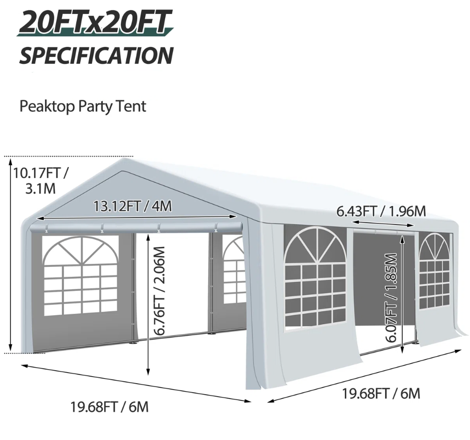 Wedding Tent 20Ftx20ft