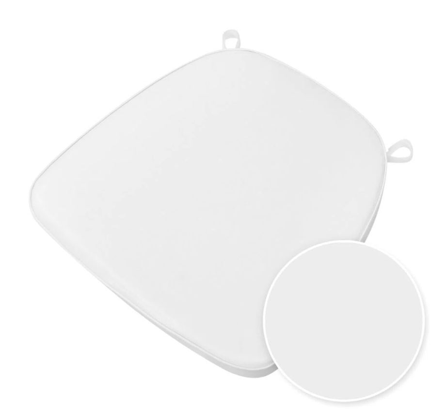 Seat Cushion With Hook & Loop Fastener Straps For Chiavari Chair
