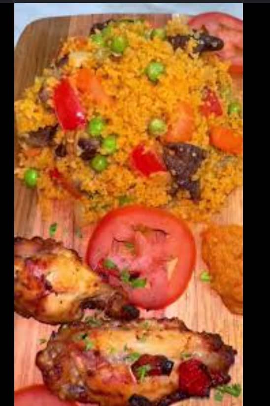 Couscous au gras avec aileron Chez Afro